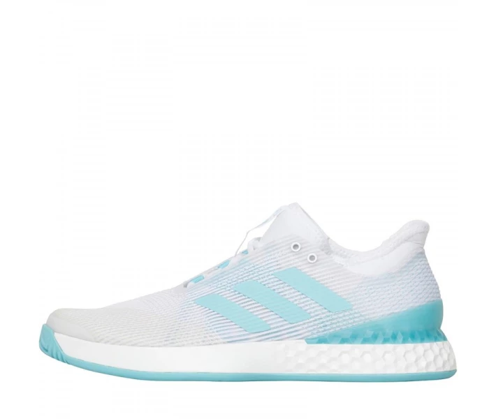 Фото - чоловічий кед Кеди adidas Adizero Ubersonic 3 x Parley Tennis Beige/Blue Spirit/Cloud White White 49.3
