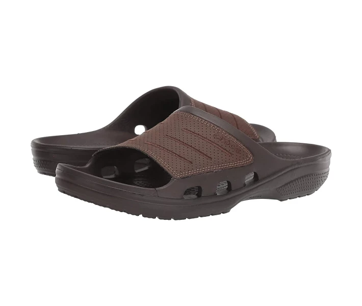 Фото - чоловічу сандалію Сандалії Crocs Bogota Slide Brown 43