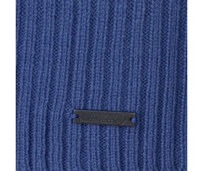 Фото - чоловічий джемпер Джемпер Pierre Cardin Ribbed Crew Knit Mid Blue / Navy S