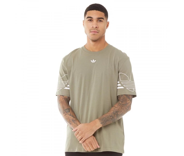 Фото - чоловічу футболку Футболка adidas Originals Outline Trace Cargo Light Khaki XS