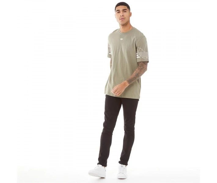 Фото - чоловічу футболку Футболка adidas Originals Outline Trace Cargo Light Khaki XS