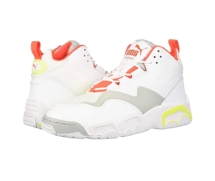 Фото - чоловічий кросівок Кросівки Puma Source Mid Buzzer Puma White/Yellow Alert/High-Rise 37