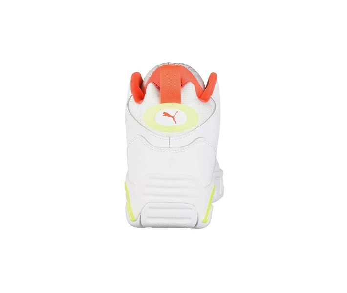 Фото - чоловічий кросівок Кросівки Puma Source Mid Buzzer Puma White/Yellow Alert/High-Rise 37