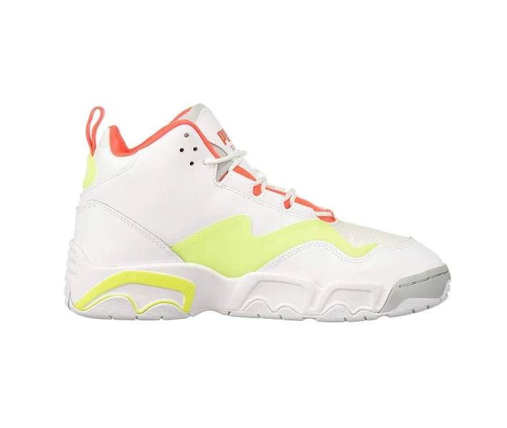 Фото - чоловічий кросівок Кросівки Puma Source Mid Buzzer Puma White/Yellow Alert/High-Rise 37