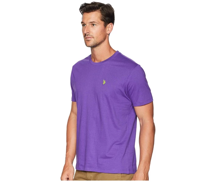 Фото - чоловічу футболку Футболка U.S. POLO ASSN. Crew Neck Small Pony T-Shirt Purple M