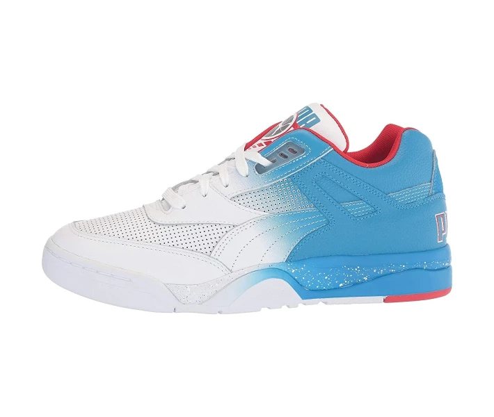 Фото - чоловічий кросівок Кросівки баскетбольні Puma Palace Guard Retro Puma White/Indigo Bunting/High Risk Red 45