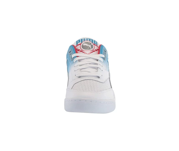 Фото - чоловічий кросівок Кросівки баскетбольні Puma Palace Guard Retro Puma White/Indigo Bunting/High Risk Red 45