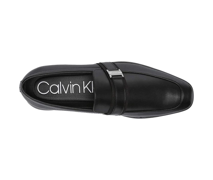 Фото - чоловічу туфлю Туфлі лофери Calvin Klein Josiah Black Crust Leather 41