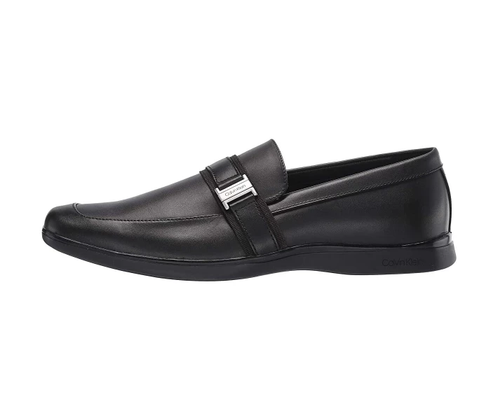 Фото - чоловічу туфлю Туфлі лофери Calvin Klein Josiah Black Crust Leather 41