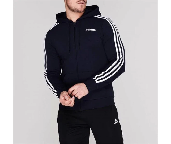Фото - чоловіче худі Худі adidas 3 Stripes Full Zip Legink / White L