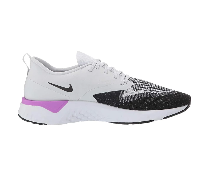 Фото - чоловічий кросівок Кросівки Nike Odyssey React Flyknit 2 Pure Platinum/Black/White/Hyper Violet 44
