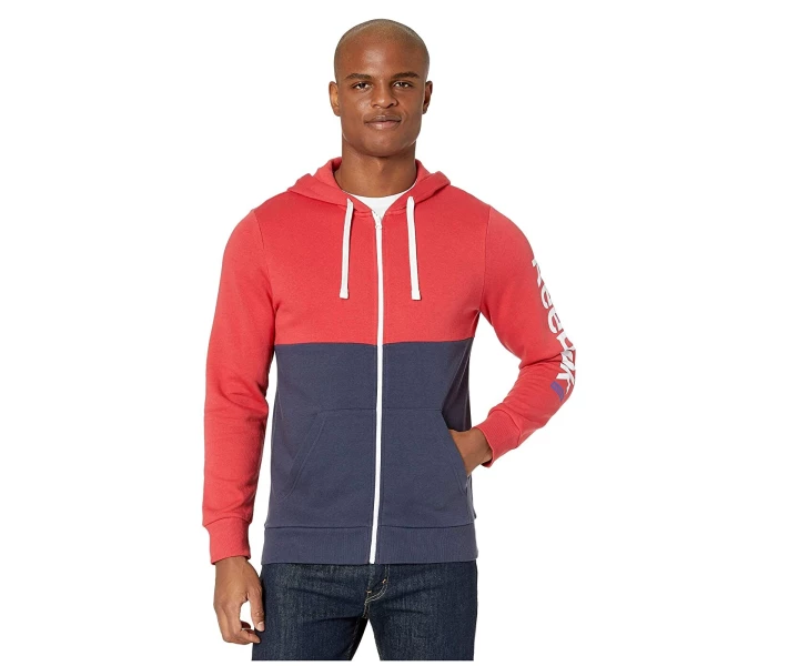 Фото - чоловічу толстовку Толстовка Reebok Training Essentials Full Zip Rebel Red S