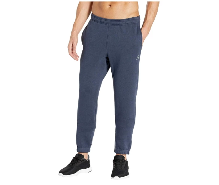 Фото - чоловічі спортивні штани Штани спортивні Reebok Training Essentials Fleece Closed Cuff Pants Heritage Navy XXL