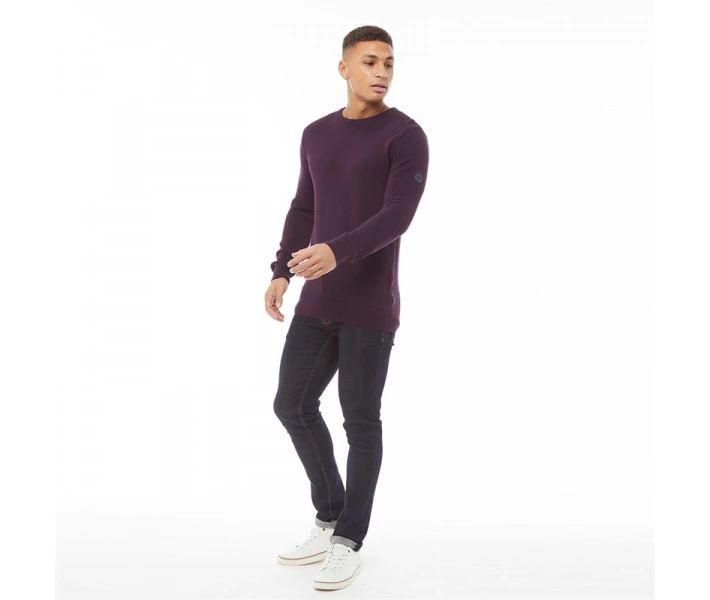 Фото - чоловічий джемпер Джемпер Bewley & Ritch Fleet Neck Burgundy Dark Burgundy L