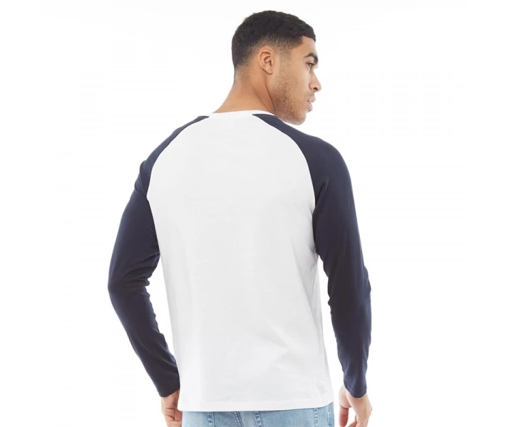 Фото - чоловічий лонгслів Лонгслів JACK AND JONES Brian T-Shirt Sky Captain / White Navy XS