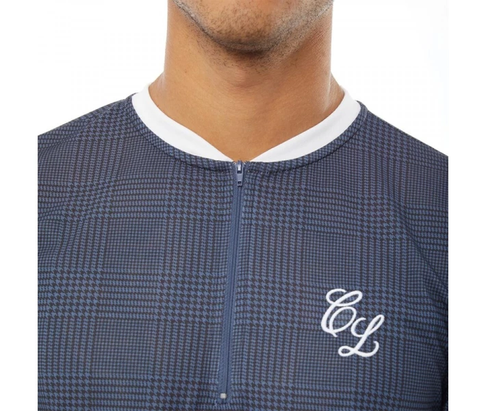 Фото - чоловічу футболку Футболка Closure London Zip Navy Slate Blue S