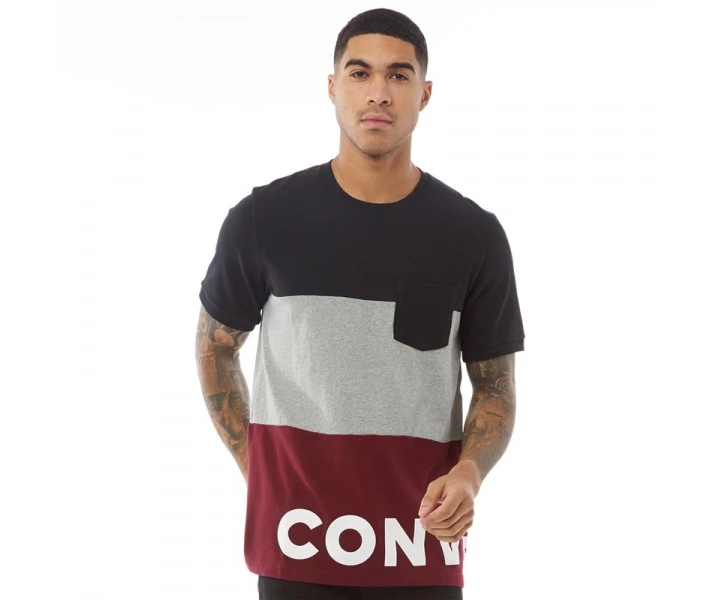 Фото - чоловічу футболку Футболка Converse Star Chevron Wordmark Dark Burgundy Burgundy XS