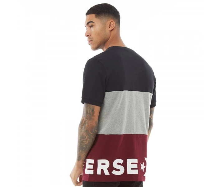 Фото - чоловічу футболку Футболка Converse Star Chevron Wordmark Dark Burgundy Burgundy XS