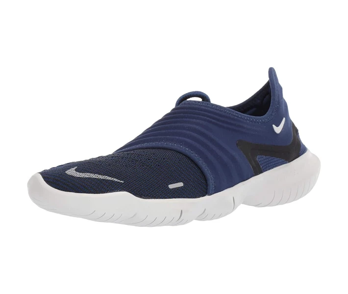 Фото - чоловічий кросівок Кросівки Nike Free RN Flyknit 3.0 Blue Void/Metallic Silver/Black 38.5