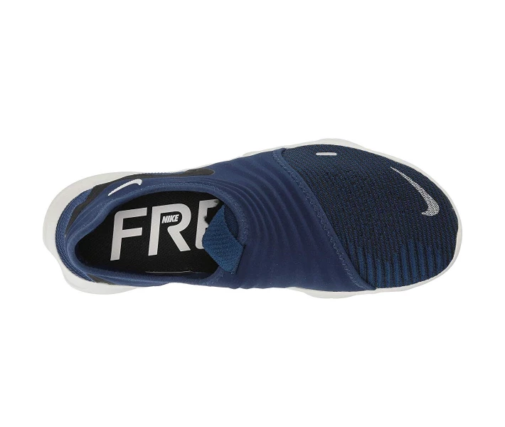 Фото - чоловічий кросівок Кросівки Nike Free RN Flyknit 3.0 Blue Void/Metallic Silver/Black 38.5