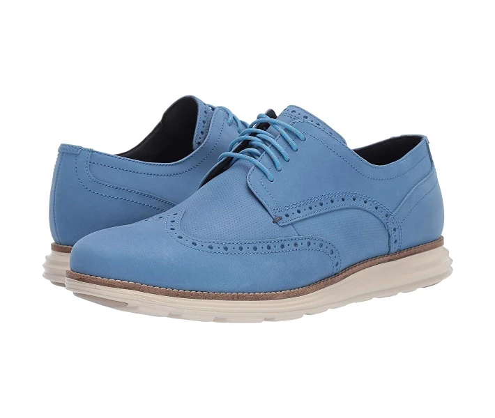 Фото - чоловічу туфлю Туфлі оксфорди Cole Haan Original Grand Wingtip Oxford Pacific Coast Nubuck/Ivory 47