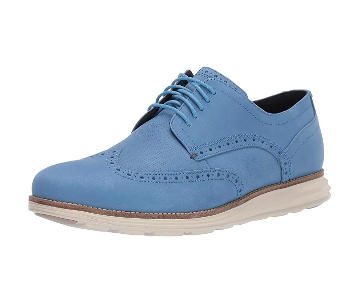 Фото - чоловічу туфлю Туфлі оксфорди Cole Haan Original Grand Wingtip Oxford Pacific Coast Nubuck/Ivory 47