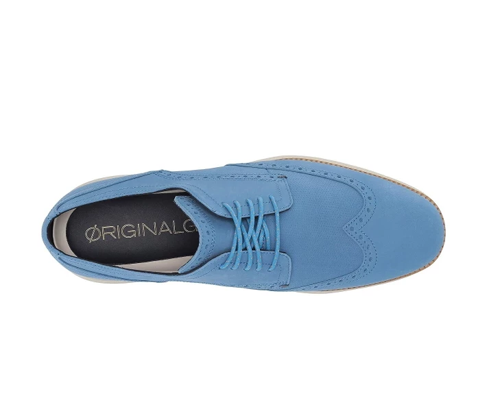 Фото - чоловічу туфлю Туфлі оксфорди Cole Haan Original Grand Wingtip Oxford Pacific Coast Nubuck/Ivory 47
