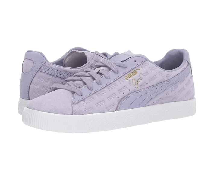 Фото - чоловічий кросівок Кросівки Puma Clyde Emboss Sweet Lavender/Sweet Lavender/Puma White 37.5