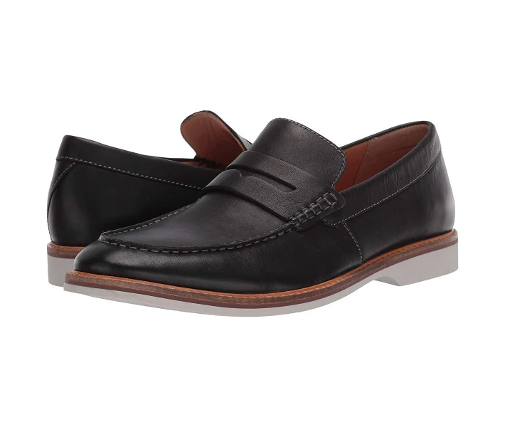 Фото - чоловічу туфлю Туфлі лофери Clarks Atticus Free Black Leather 39.5