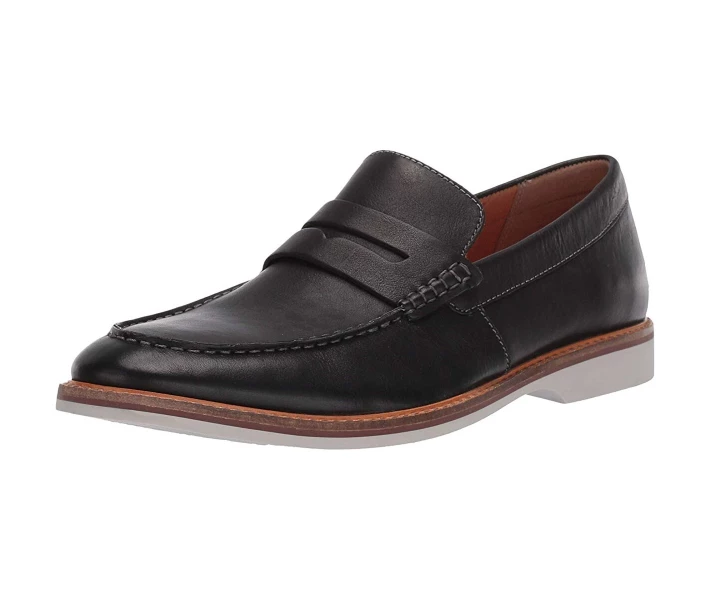 Фото - чоловічу туфлю Туфлі лофери Clarks Atticus Free Black Leather 39.5