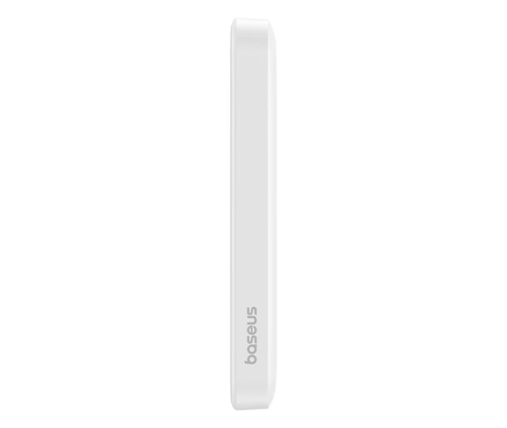 Фото - універсальну мобільну батарею Павербанк BASEUS Magnetic Mini 5000mAh 20W з бездротовою зарядкою Qi 15W White (P1-00)