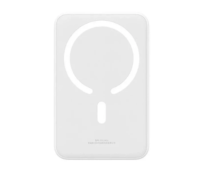 Фото - універсальну мобільну батарею Павербанк BASEUS Magnetic Mini 20000mAh 20W з бездротовою зарядкою Qi 15W White (PPCX150002)