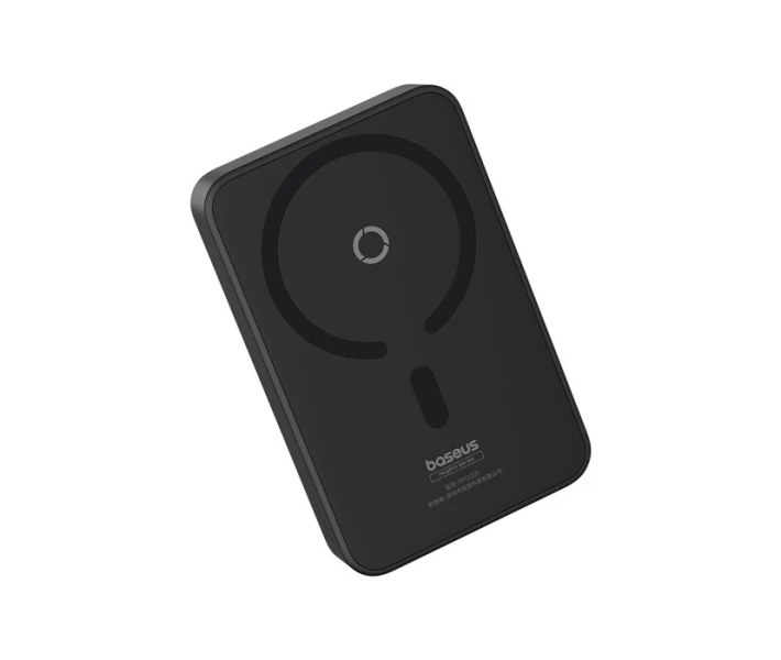 Фото - універсальну мобільну батарею Павербанк BASEUS Magnetic MagPro 5000mAh 20W з бездротовою зарядкою Qi 15W Black (P1-00)