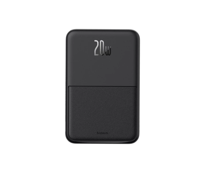 Фото - універсальну мобільну батарею Павербанк BASEUS Magnetic MagPro 5000mAh 20W з бездротовою зарядкою Qi 15W Black (P1-00)