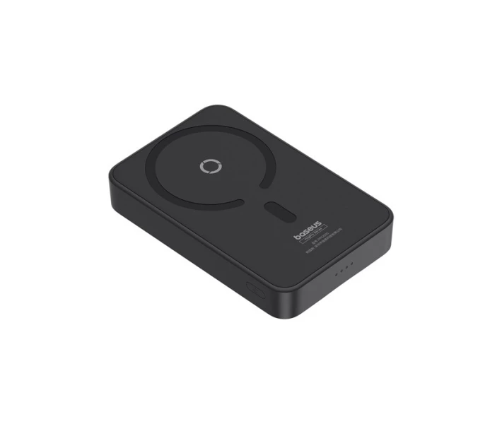 Фото - універсальну мобільну батарею Павербанк BASEUS Magnetic MagPro 5000mAh 20W з бездротовою зарядкою Qi 15W Black (P1-00)