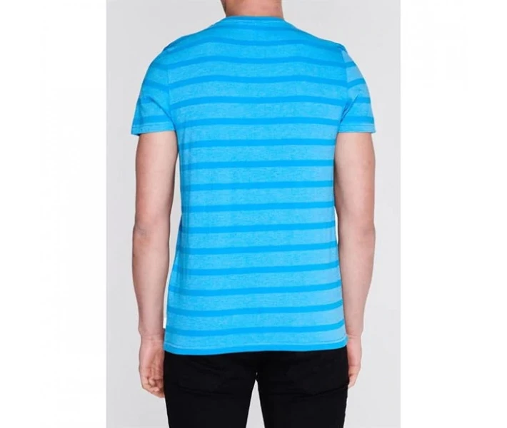 Фото - чоловічу футболку Футболка Lee Cooper Stripe Logo Bright Blue XL