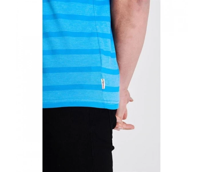 Фото - чоловічу футболку Футболка Lee Cooper Stripe Logo Bright Blue XL