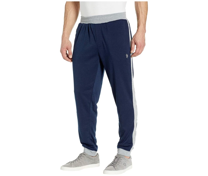 Фото - чоловічі спортивні штани Спортивні штани U.S. POLO ASSN. Joggers with Contrast Rib Trim Navy L