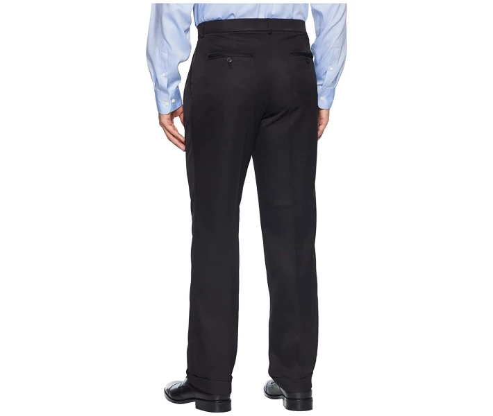 Фото - чоловічі штани Штани Perry Ellis Double Pleated Classic Fit Performance Dress Pants Black 30W 32L