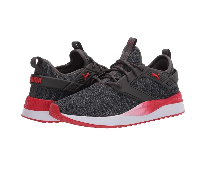 Фото - чоловічий кросівок Кросівки Puma Pacer Next Excel Variknit Dark Shadow/High Risk Red 44.5
