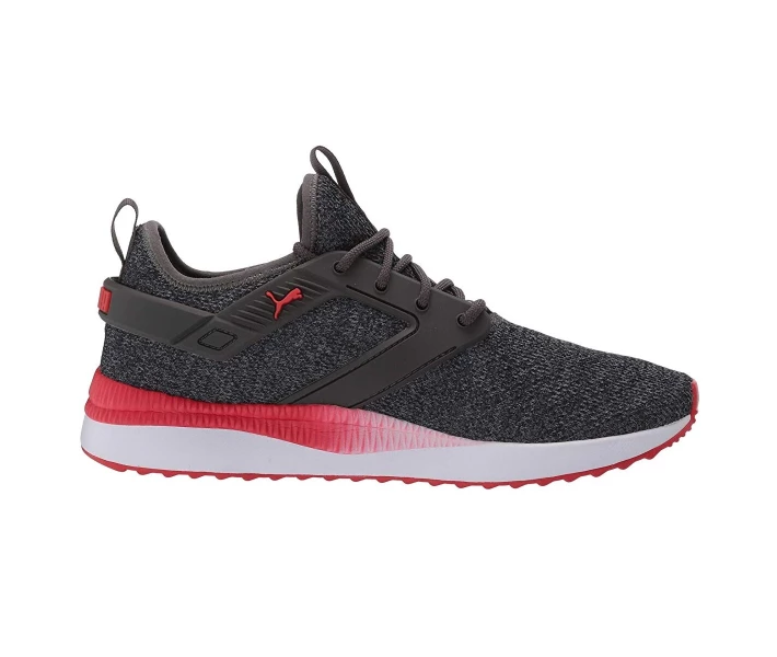 Фото - чоловічий кросівок Кросівки Puma Pacer Next Excel Variknit Dark Shadow/High Risk Red 44.5