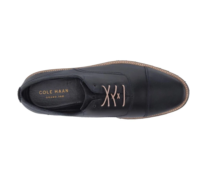 Фото - чоловічу туфлю Туфлі оксфорди Cole Haan Richardson Grand Cap Toe Ox Marine Blue 42.5