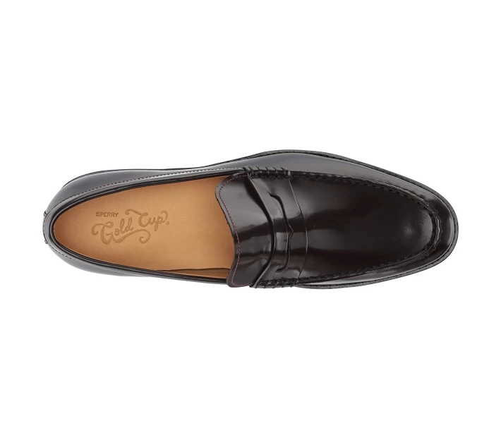 Фото - чоловічу туфлю Туфлі лофери Sperry Gold Cup Exeter Penny Loafer Burgundy 40