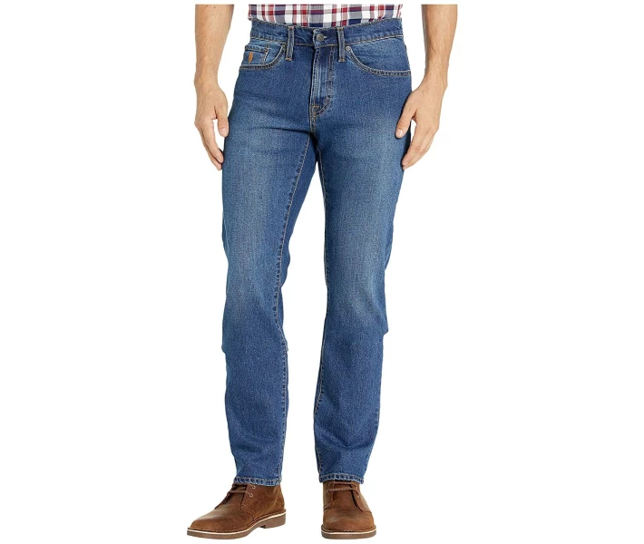 Фото - чоловічі джинси Джинси U.S. POLO ASSN. Slim Straight Stretch Jeans in Blue Blue 38W 32L