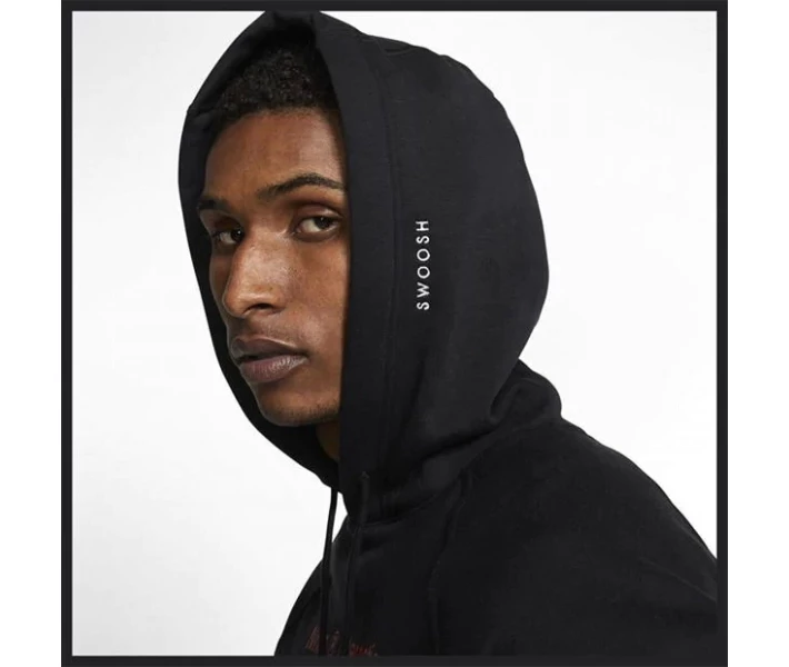 Фото - чоловіче худі Худі Nike Swoosh OTH HoodSn02 Black / White XL
