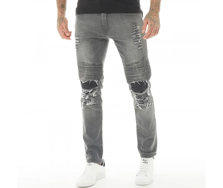 Фото - чоловічі джинси Джинси 883 Police Garda Biker Grey Faded Grey Denim 38W 32L