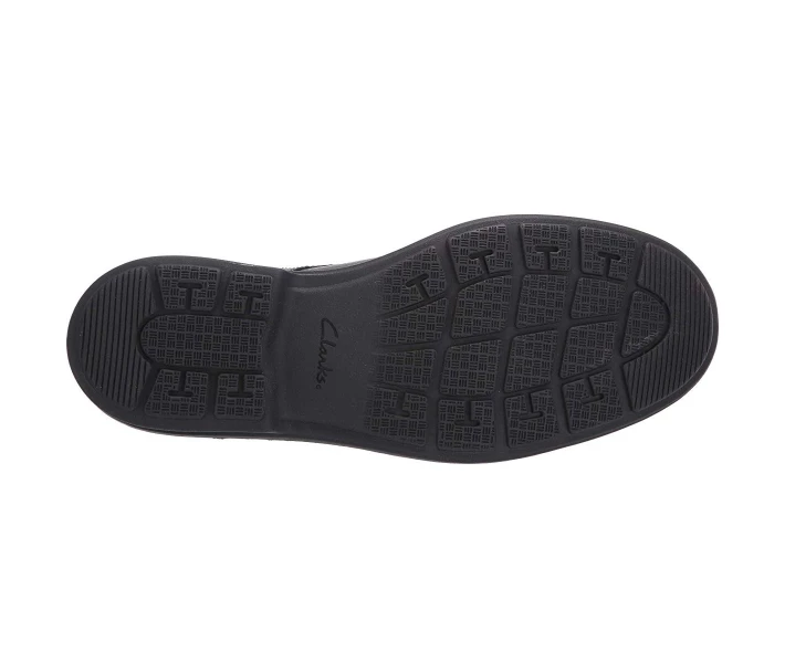Фото - чоловічу туфлю Туфлі Clarks Rendell Plain Black Leather 40