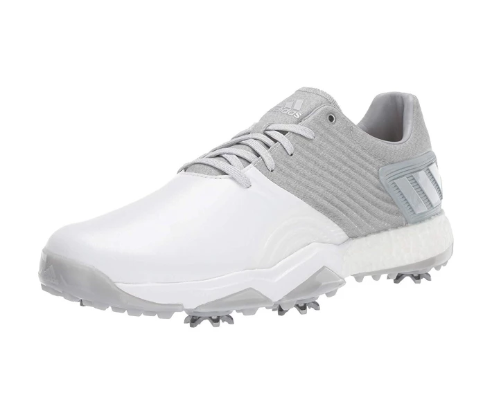 Фото - чоловічий кросівок Кросівки для гольфу Adidas adiPower 4orged Clear Onix/Matte Silver/White 46