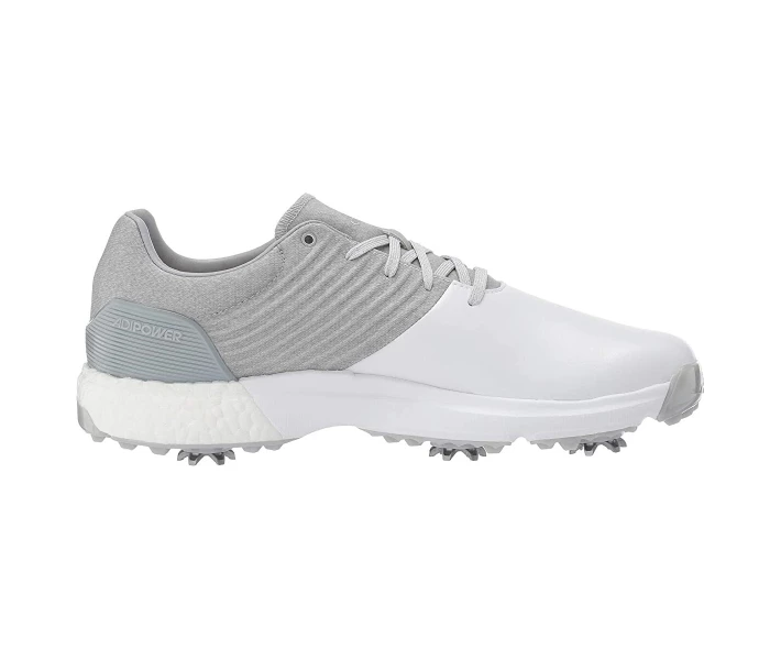 Фото - чоловічий кросівок Кросівки для гольфу Adidas adiPower 4orged Clear Onix/Matte Silver/White 46