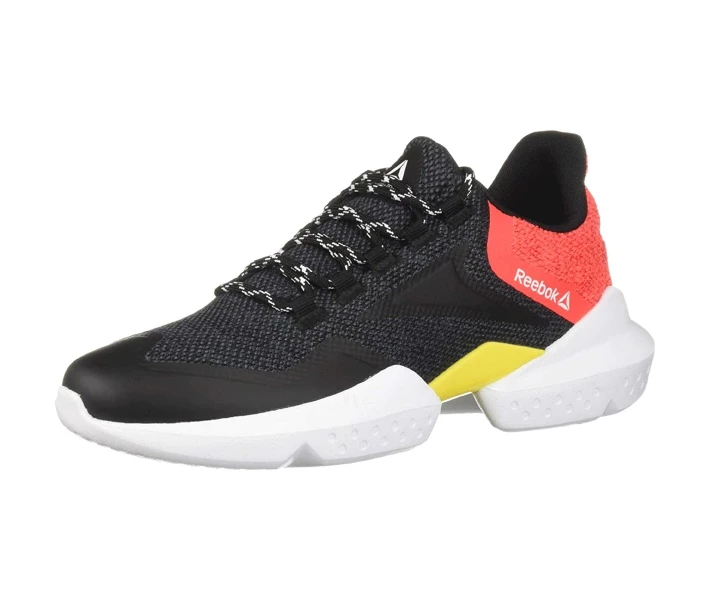 Фото - чоловічий кросівок Кросівки Reebok Split Fuel Black/True Grey/Neon Red/Red/Go Yellow/White 37